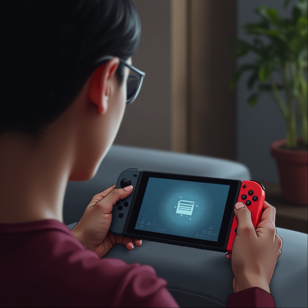 Kann ich Streifen auf dem Nintendo Switch Display selbst beheben?